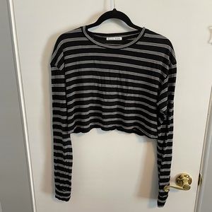 Reformation Cropped Long Sleeve Shirt